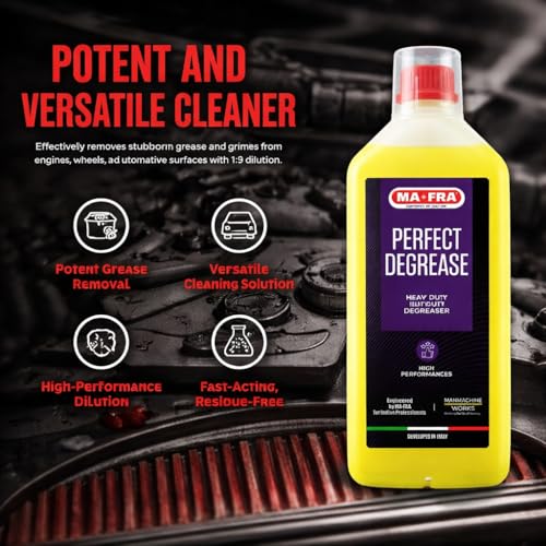 MAFRA Perfect Degrease 1L, Heavy Duy Degreaser, High Performance Multi-Purpose Engine, Wheel Rim & Iron Cleaner for Car, Professional Grade Grease & Dirt Remover(pack of 2) - Image 4