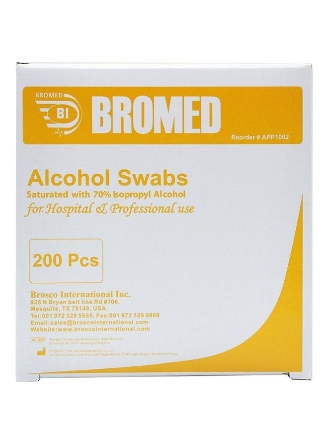 Bromed Alcohol Swab - 200 Count