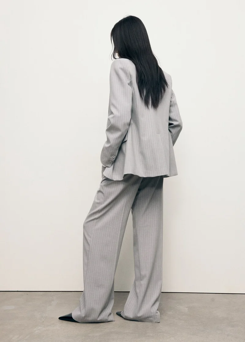 مانجو Pinstripe suit trousers