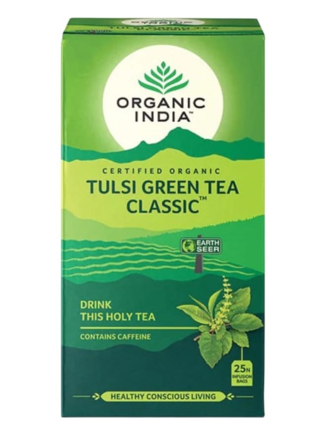 Organic Tulsi Green Tea 25 leaves 