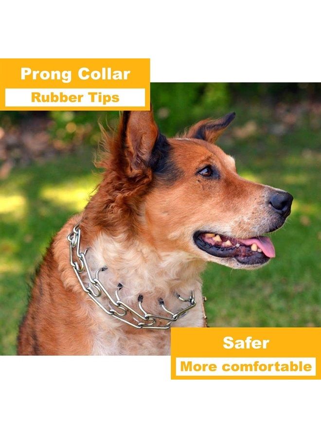 Deyace Prong Collar Covers 2.25/3.2/4.0mm Designed for Herm. Sprenger Collar (50 Tips per Pack), Vinyl Comfort Prong Tips for 2.25mm-4.0mm Dog Pinch Collar (4.0mm) - Image 1