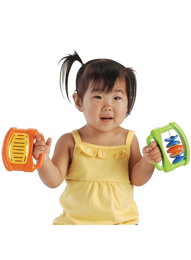 Constructive Playthings Kids Plastic Rhythm Band Instruments, Multicolor (Set Of 4) - Image 1