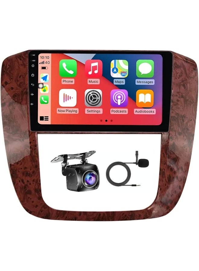 Vierex Car Stereo Radio for GMC Yukon Chevrolet Chevy Tahoe Suburban 2007-2012 GMC Android Screen With Apple Carplay Android Auto Wireless WiFi DSP FM&AM BT AHD Camera Included (8+128GB 8CORE Carplay) - Image 1