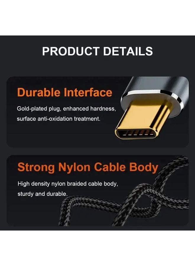 39 37 Inch U Shaped 10Gbps USB 3 1 Gen 2 Type C Cable With 3 2 Emark Chip PD 100W OTG Data Cord For Laptop And Mobile Phones - Image 5