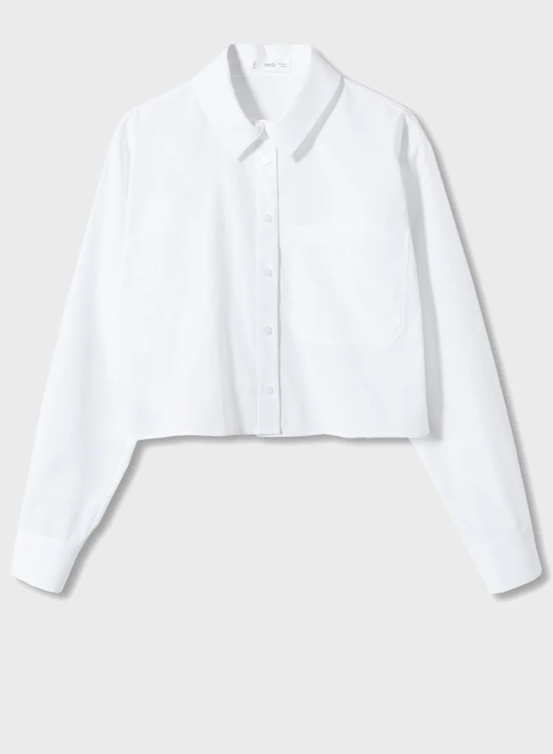 MANGO Kids Cropped Shirt