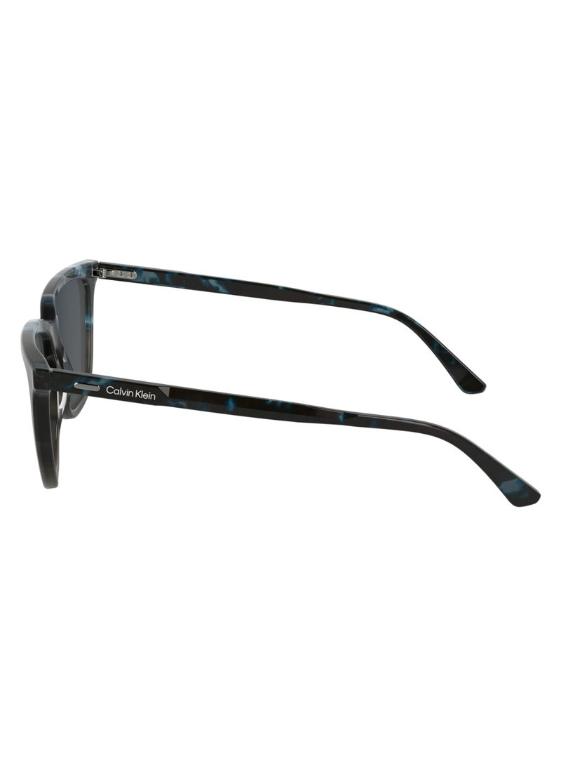 FULL RIM ACETATE ACETATE CALVIN KLEIN SUN CK24537S 5515 (461) BLUE HAVANA/HAVANA