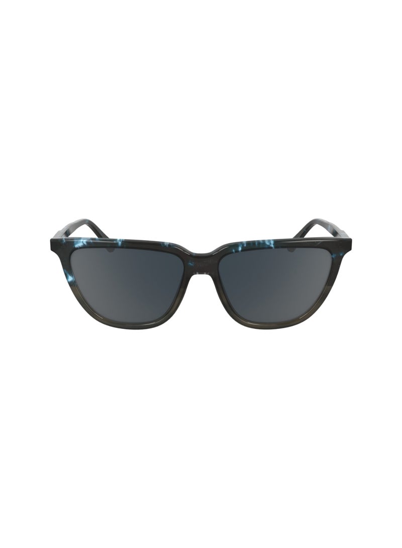 FULL RIM ACETATE ACETATE CALVIN KLEIN SUN CK24537S 5515 (461) BLUE HAVANA/HAVANA