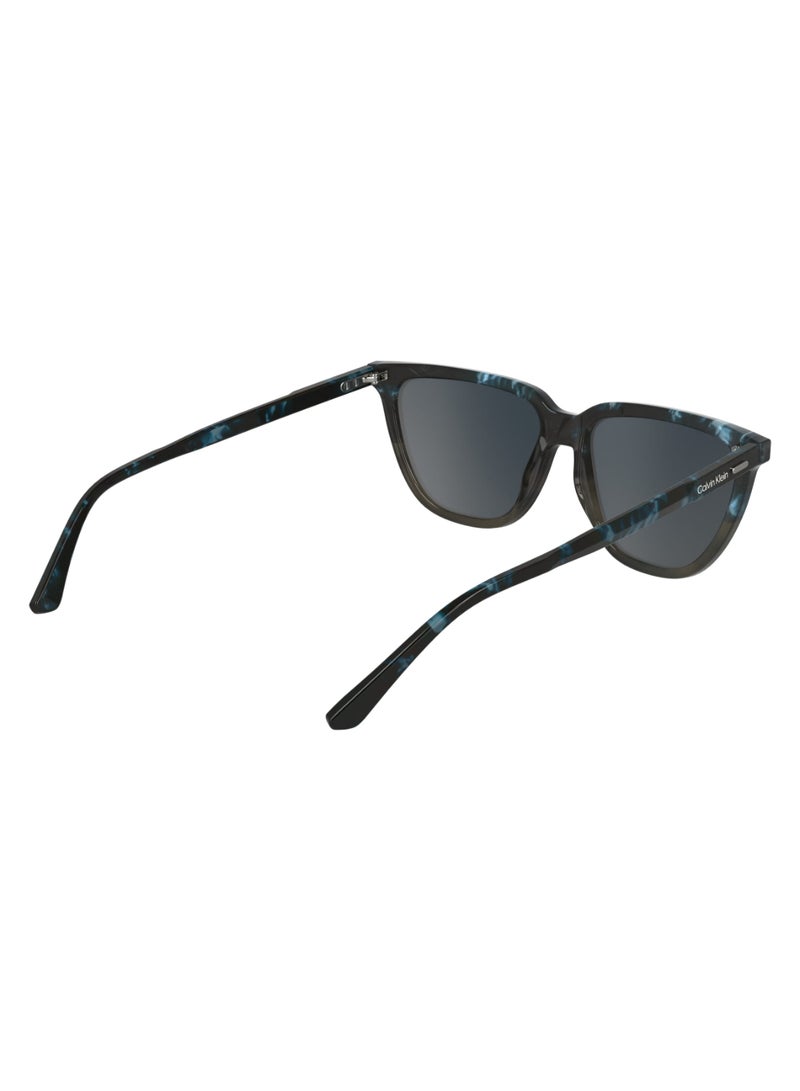 FULL RIM ACETATE ACETATE CALVIN KLEIN SUN CK24537S 5515 (461) BLUE HAVANA/HAVANA