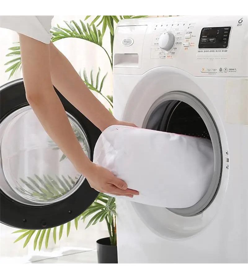 20x30 Fine Mesh Transparent Zippered Laundry Bag Reusable Washable For Washing Machine Protection - Image 3