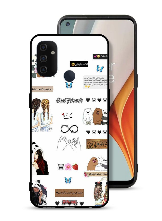 Tolwak OnePlus Nord N100 Protective Case Cover Arabic Quotes And Stickers - Image 1