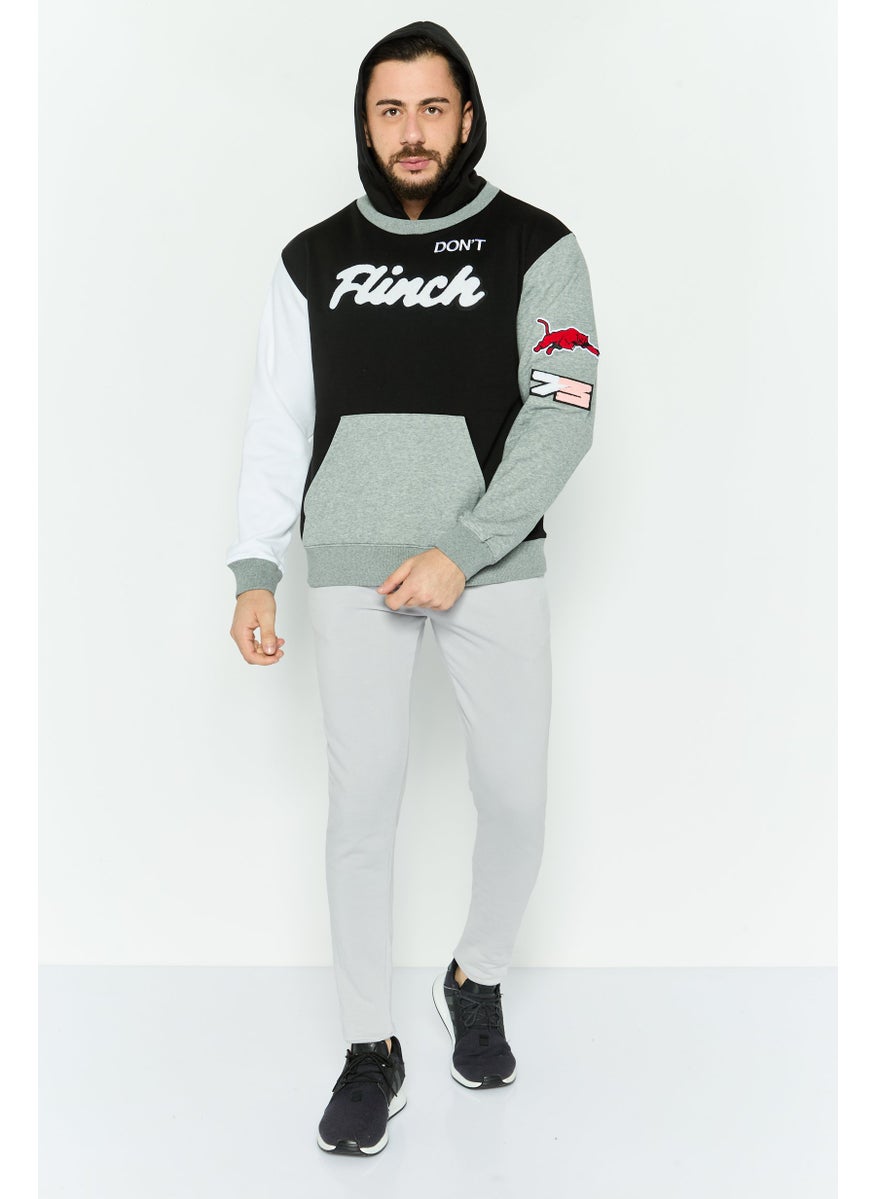 PUMA Men Sportswear Fit Long Sleeve Outdoor Hooded Sweatshirt, Black  - Image 2