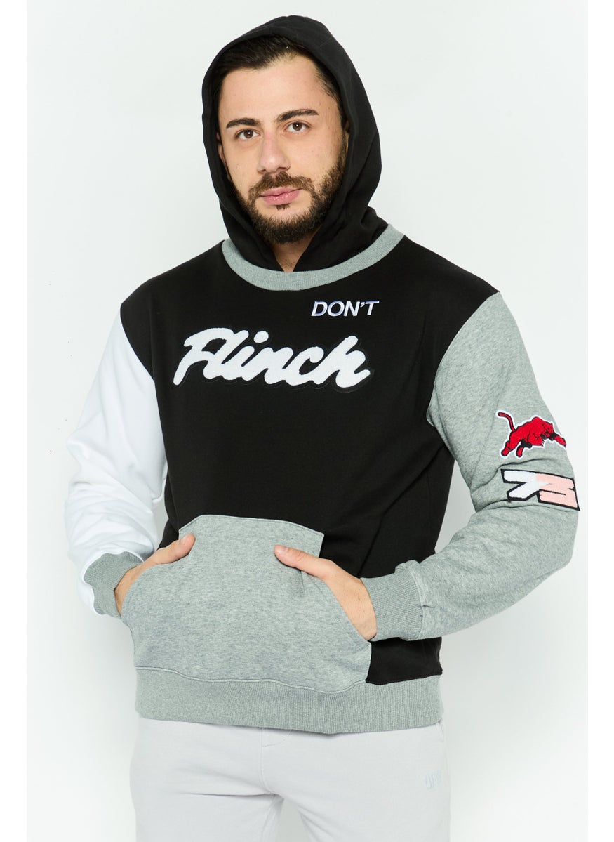 PUMA Men Sportswear Fit Long Sleeve Outdoor Hooded Sweatshirt, Black  - Image 1