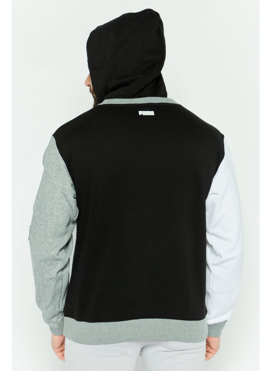 PUMA Men Sportswear Fit Long Sleeve Outdoor Hooded Sweatshirt, Black  - Image 4