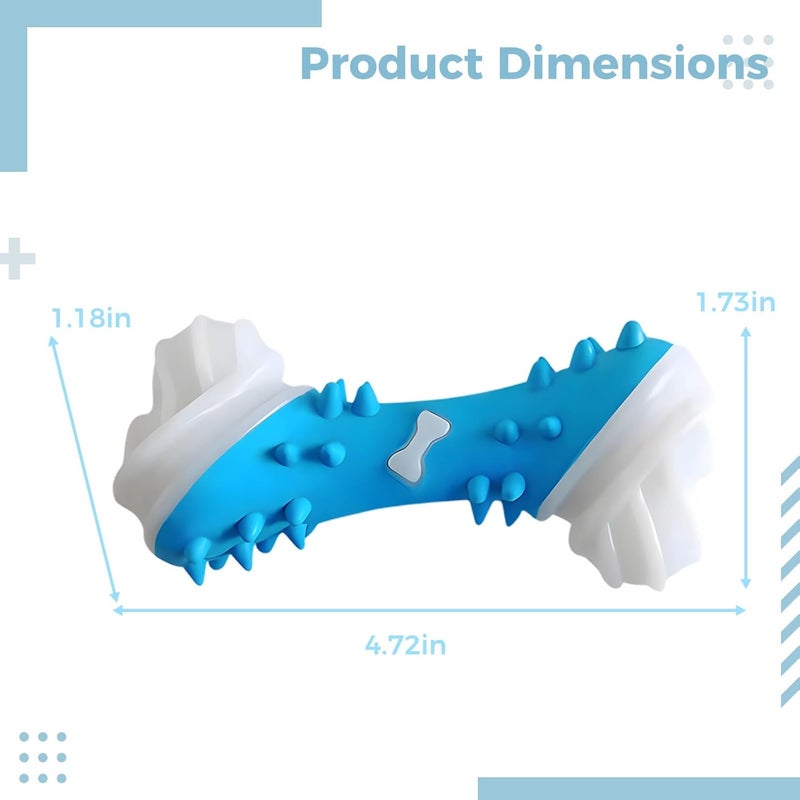 Rubber Dog Bone Toy for Puppies, Bite-Proof Chewing Toy - Image 5