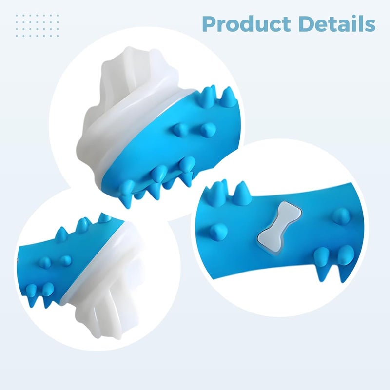 Rubber Dog Bone Toy for Puppies, Bite-Proof Chewing Toy - Image 3