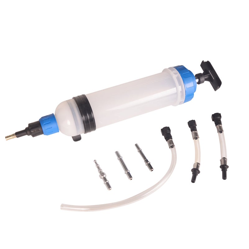 1500CC Car Manual Oil Extractor Filling Cylinder Transfer Liquids Extraction Pump Fluids Delivery Tool Kit - Image 1