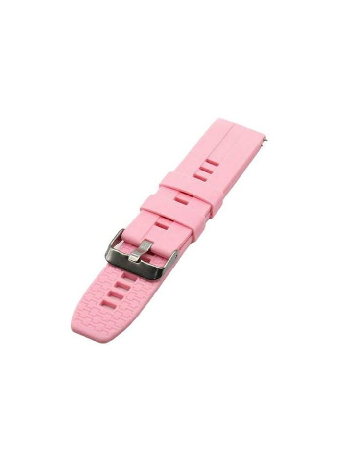 Risen Silicone Sports 22mm Strap For Samsung Gear S3 Frontier Samsung Gear S3 Classic Samsung Galaxy Watch 46mm Replacement Watch Band 22mm Pink 