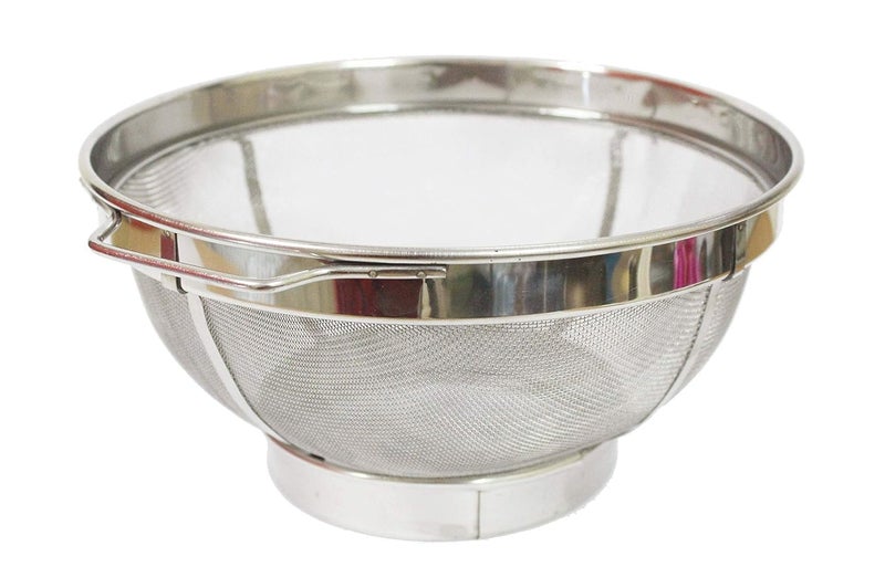 finality Stainless Steel FruitVegetable BasketColander BasketMulti Purpose Basket Pack of 1 Silver 23cm - Image 1