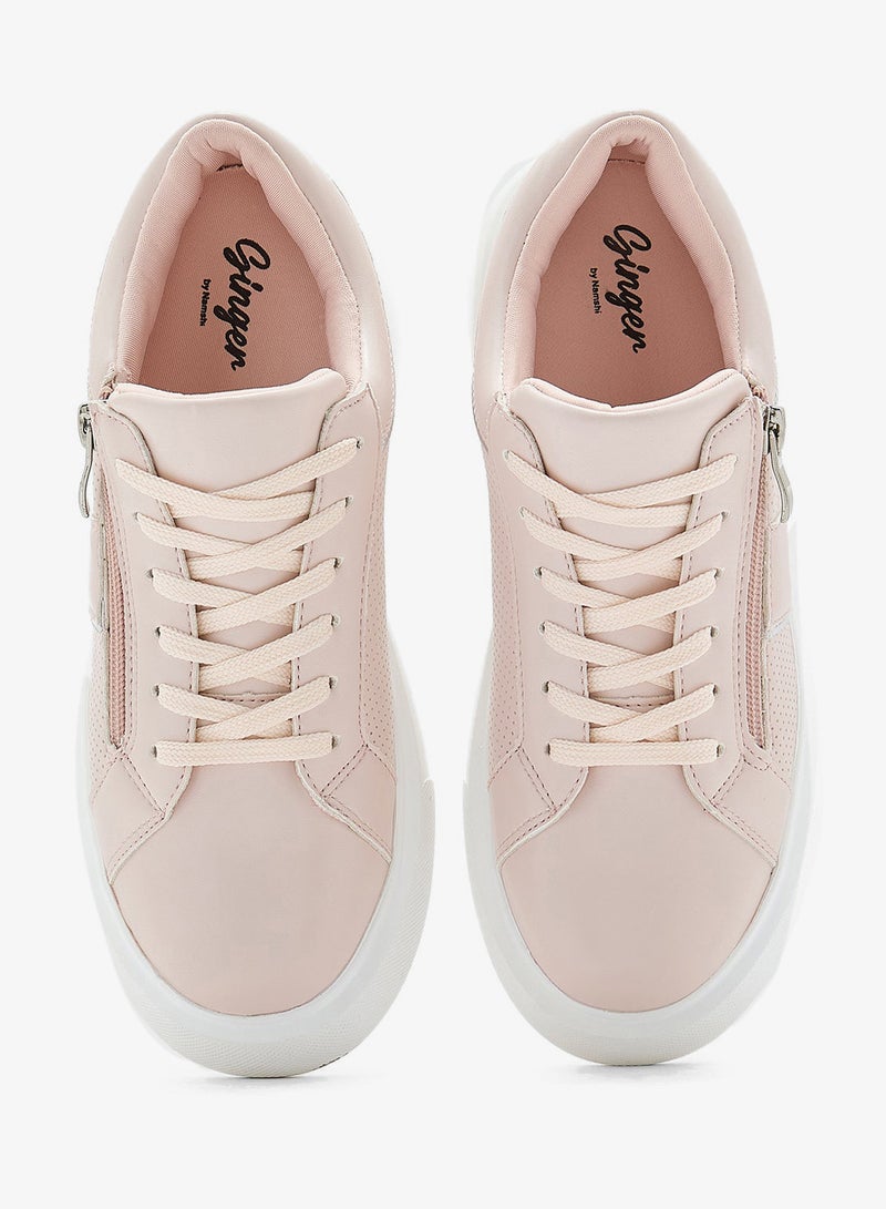 جينجر سنيكرز كاجوال بتفاصيل سحاب معدني - Image 4