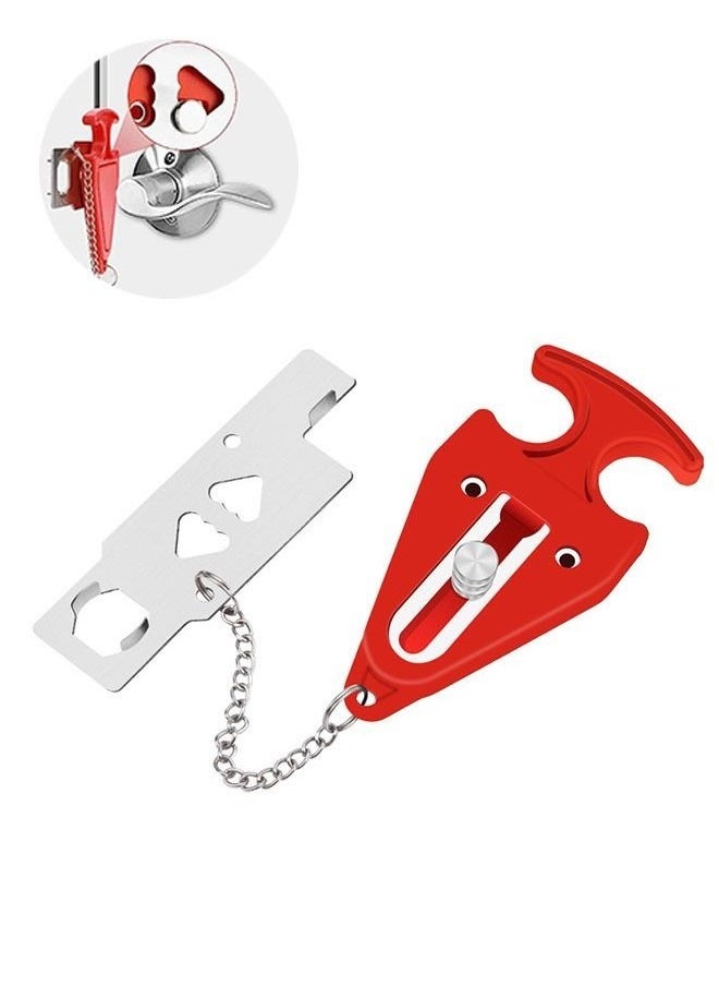 JOGAMS Portable Door Lock Home Security Door Locker Travel Lockdown Locks for Traveling Hotel Home Apartment College  - Image 1