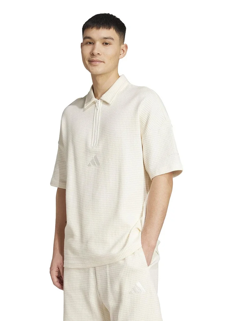 Adidas M A Szn M Polo M White Not Sports Specific Polo Shirts For Men