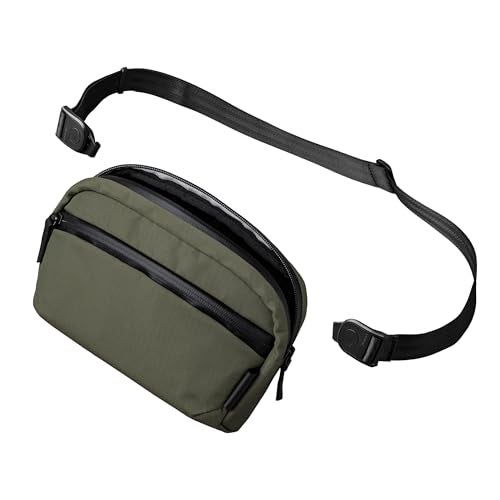 ALPAKA Flight Sling Bag 1L - Small Men's Crossbody Bag with Adjustable & Detachable Shoulder Strap - Tech Organizer Travel case, Weatherproof YKK Zipper, Compact Bag, Green Axoflux 210D - Image 1