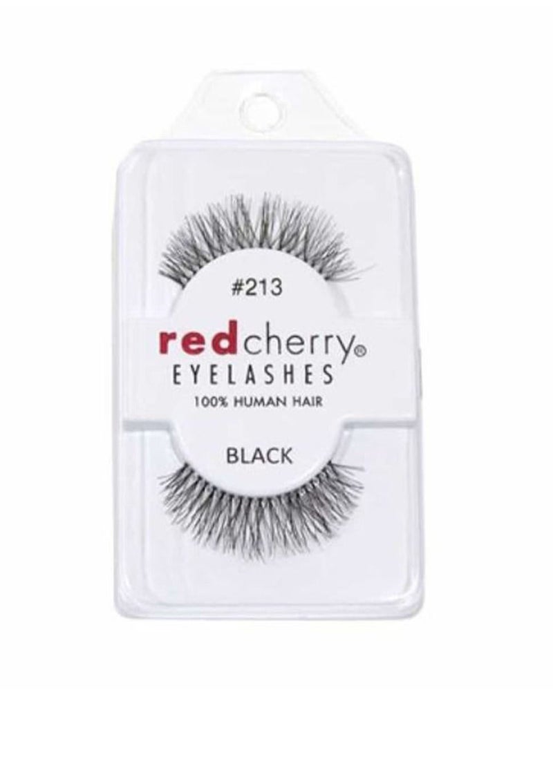 Red Cherry - Red Cherry False Eyelashes 213 Black - Image 1