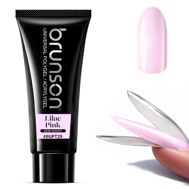 Polygel for Nails 100g- Brunson Universal Poly Gel Nail Builder Extension for Nail Art Design – High-Viscosity Builder Gel - Professional Acrygel for Nail Extensions | Sandwich Dual Form Technique