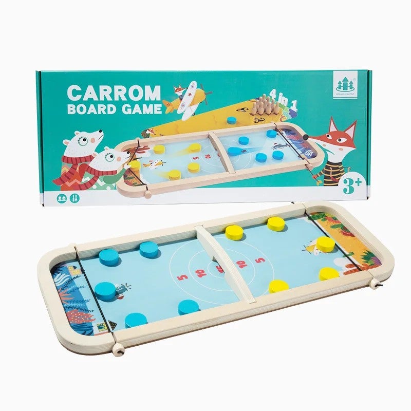 Y&D Montessori Wooden Fast Sling Puck Game - Desktop Battle Board Game for Kids & Adults - New Arrival Competitive Board Games Party Toy