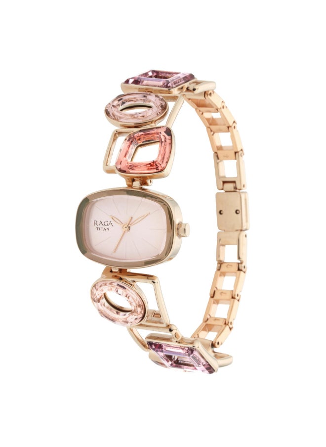 TITAN - Raga Facets Analog Whi Dial Women's Watch-NN95118WM01 - Image 1