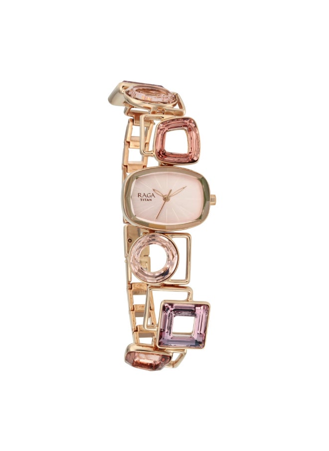 TITAN - Raga Facets Analog Whi Dial Women's Watch-NN95118WM01 - Image 1