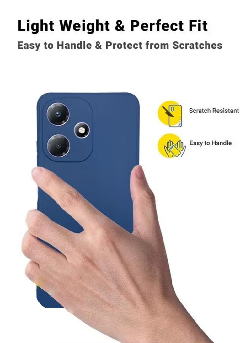 Infinix Hot 30i/Hot 30i NFC/X669 Silicone Back Case Cover Mobile Phone Accessories with Anti-drops Anti-fingerprints Camera Protection Soft Anti-scratches Anti-drops Anti-fingerprints Protector - Image 2
