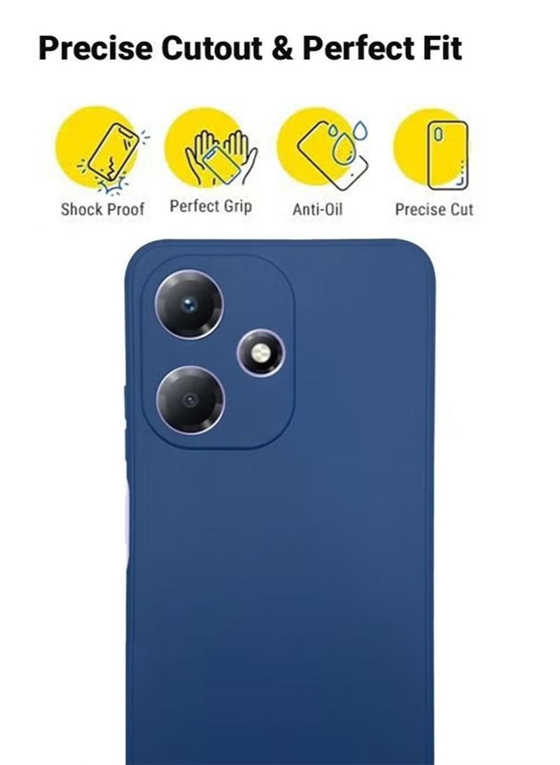 Infinix Hot 30i/Hot 30i NFC/X669 Silicone Back Case Cover Mobile Phone Accessories with Anti-drops Anti-fingerprints Camera Protection Soft Anti-scratches Anti-drops Anti-fingerprints Protector - Image 3