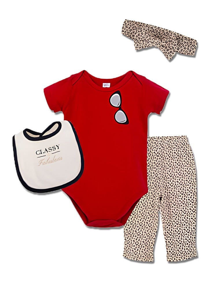 My Pumpkin Newborn Baby 8 pcs cute giftset with Body suits and Pants for girls - 9 in 1 - Image 2