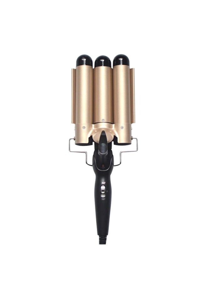 3 Barrel Hair Waver Curling Iron Wand with Adjustable Temperature and Ceramic Coating - Image 1