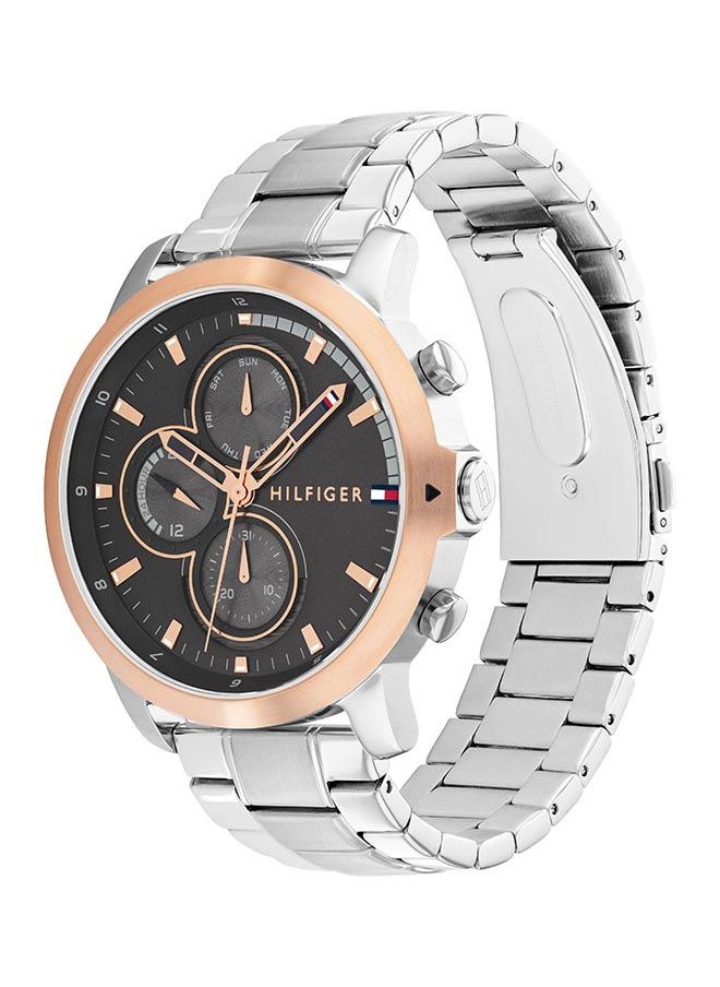 TOMMY HILFIGER Men Analog Round Shape Stainless Steel Wrist Watch 46 mm  - Image 2