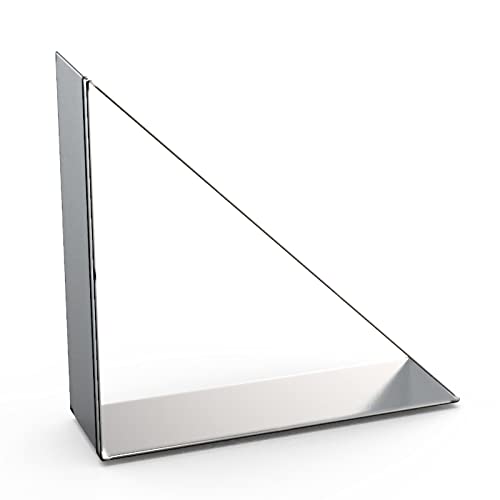 QAAQS 45/90 Degree Triangle Cookie Cutter Set - 5 inch, 4 inch, 3 inch, 2 inch - Half Square Right Angle Triangle Geometric Frame Plaque Cookie Cutters Shapes Molds - Stainless Steel - Image 4