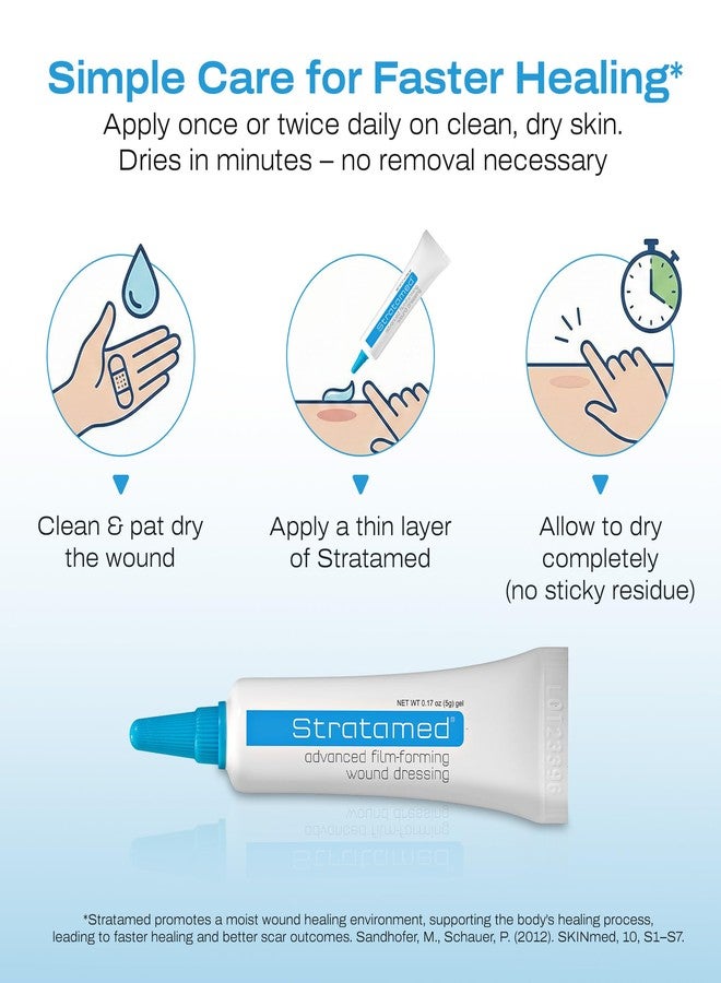 Stratamed Advanced Film-Forming Wound Dressing | Forms a Flexible Protective Layer Over Open Wounds & Damaged Skin | for Faster Healing and Early Abnormal Scar Management | 5g (0.17oz) - Image 5