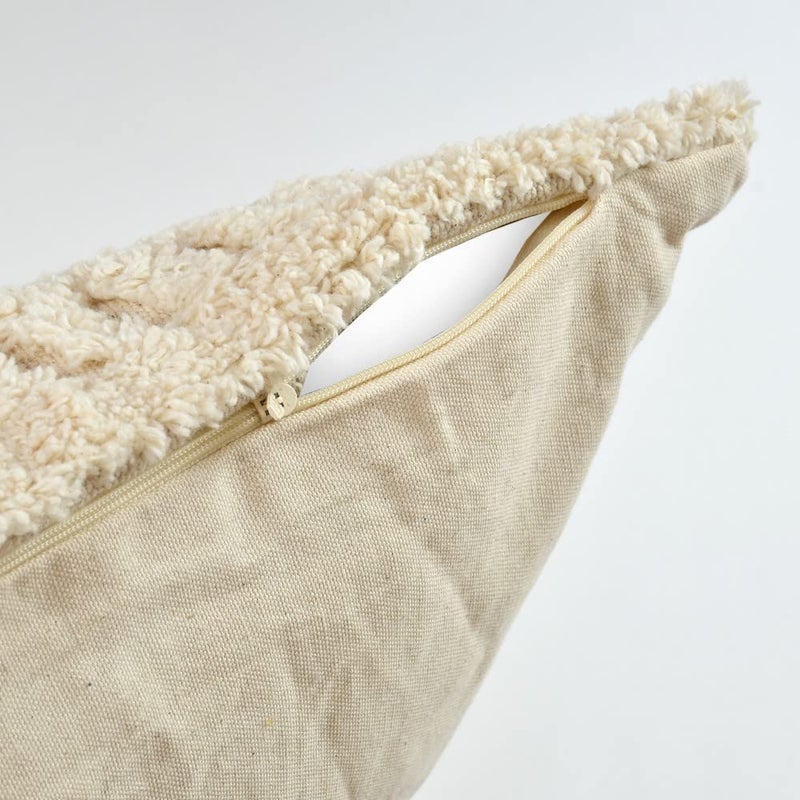 pepme pepme Tufted Cushion Cover Stripes Bars Diamonds 24 inches  - Image 4