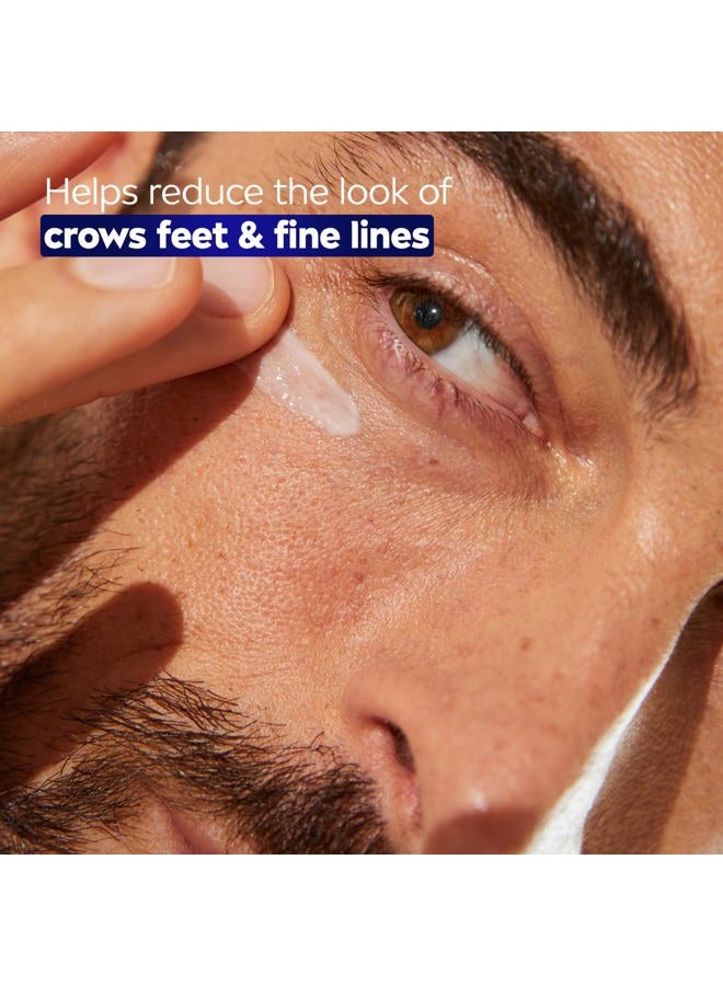 NIVEA MEN Age Defense Eye Cream with Hyaluronic Acid, 24-Hour Hydrating Under Eye Cream for Men Helps Reduce Look of Crow's Feet, Fine Lines and Dark Circles, 0.5 Fl Oz Tube - Image 3