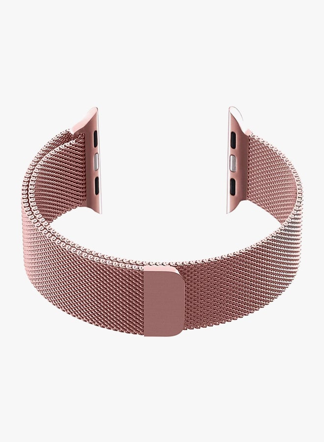 Stainless Steel Wrist Band For Apple Watch 38 mm Rose Gold - Image 2