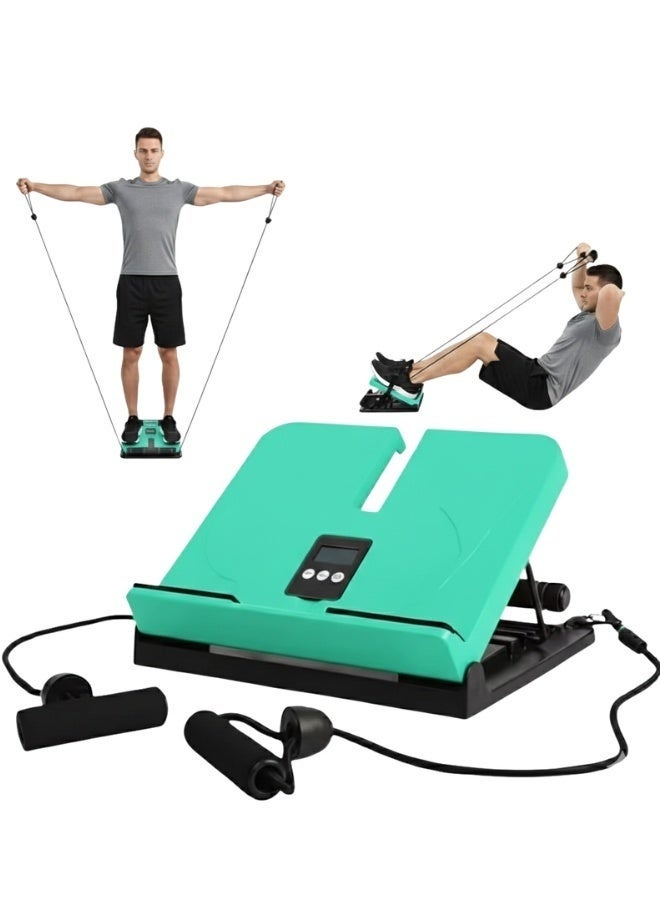 Adjustable Stretching Board 6 Levels – Calf & Foot Stretch Trainer with Pull Rope & Timer – Portable Fitness Tool - Image 1