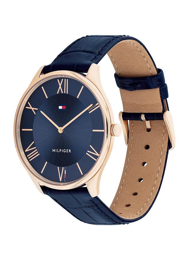 TOMMY HILFIGER - Men Analog Round Shape Leather Wrist Watch 43 mm - Image 1
