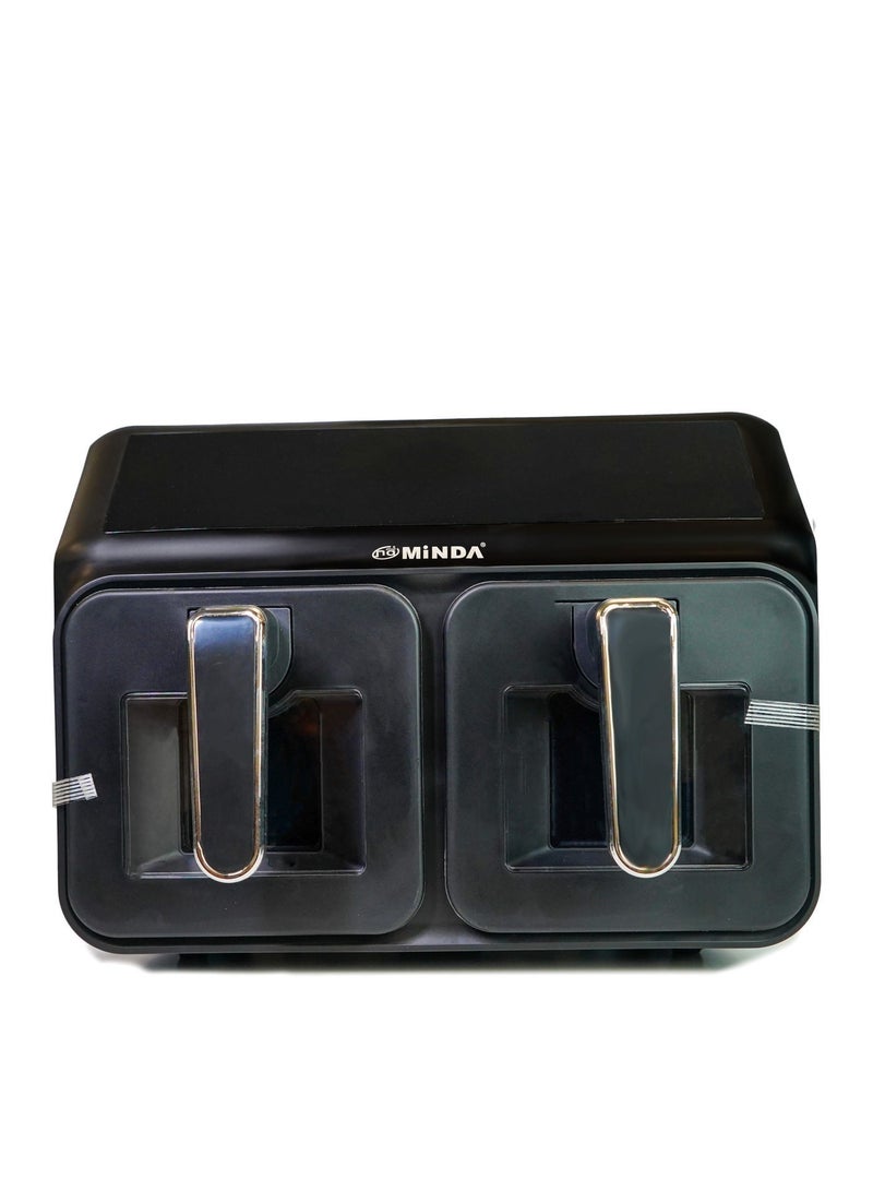 Minda Hot Air Fryer 9 Litres I 4.5 L + 4.5 L I Double Hot Air Fryer I Air Fryer I Air Fryer I Touch Screen I Double Chamber - Image 4