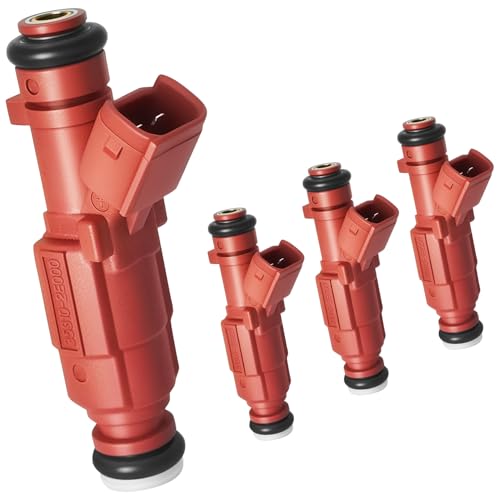 SeyPon Upgraded 12 Holes Fuel Injectors Fits For Hyundai: Elantra, For Kia: Forte/Soul, L4 1.8L/2.0L 2011-2016, OEM # 35310-2E000, 1581531, FJ1182 (4 Pcs) - Image 1