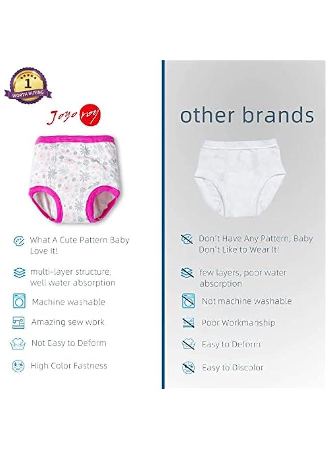 Training Underwear For Girls 4 PCS Potty Training Underwear For Girls Potty Training Underwear Girls Training Underwear Toddler Training Underwear Calzones Para Niñas Baby Girls' Training Underpants - Image 4