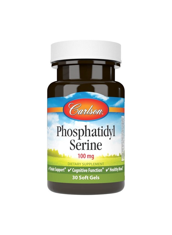 Carlson - Phosphatidyl Serine, 100 mg, Non-GMO, Brain Function, 30 Softgels - Image 1