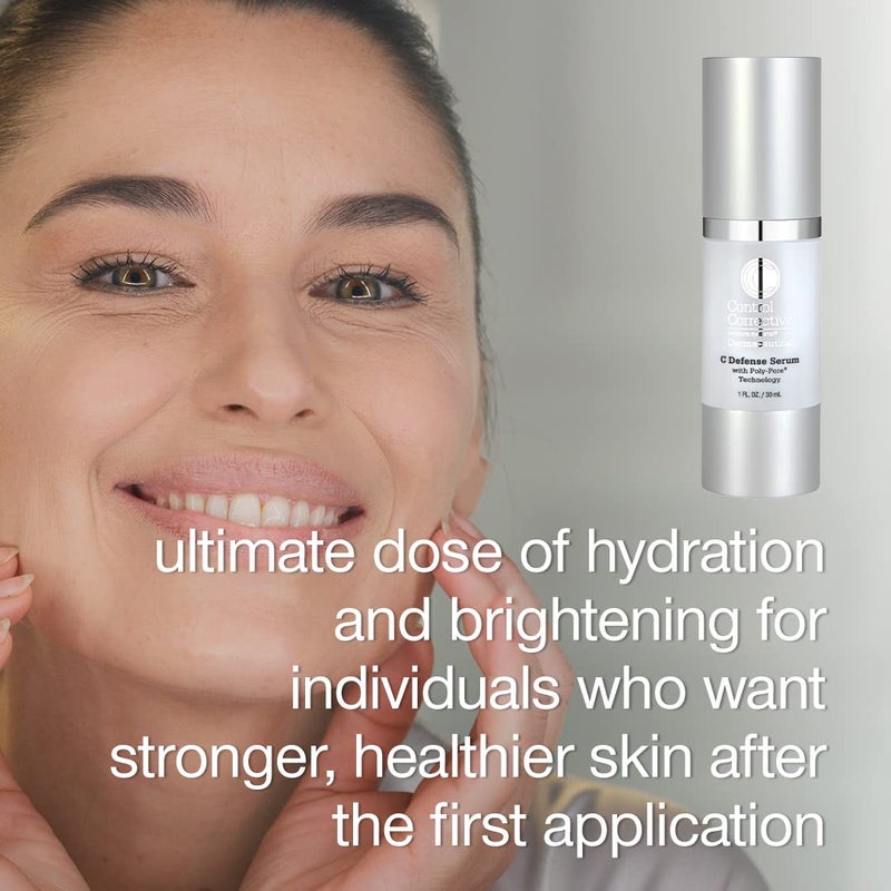 CONTROL CORRECTIVE C Defense Serum With Poly-Pore Technology - Advanced Vitamin C Serum Plus Hyaluronic Acid, Poly Pore Delivery System, Time Releases Actives, Sustains Hydration Throughout The Day - Image 5