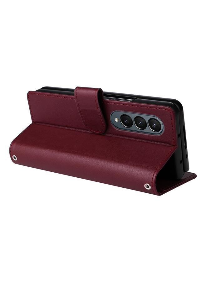 S-TOP Case For Samsung Galaxy Z Fold4 5G Multifunctional Horizontal Flip Leather Phone Case with Three Card Slot - Image 5