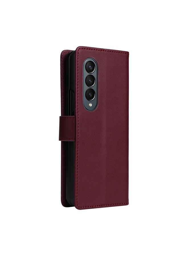 S-TOP Case For Samsung Galaxy Z Fold4 5G Multifunctional Horizontal Flip Leather Phone Case with Three Card Slot - Image 3